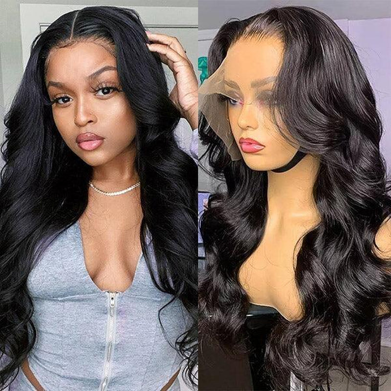 [30 Inch for Only $119] Tuneful Water Wave 13X6 HD Transparent Lace Front Wigs Human Hair 180 Density Wavy Human Hair Wigs for Women Curly Wave Hair Pre Plucked with Baby Hair