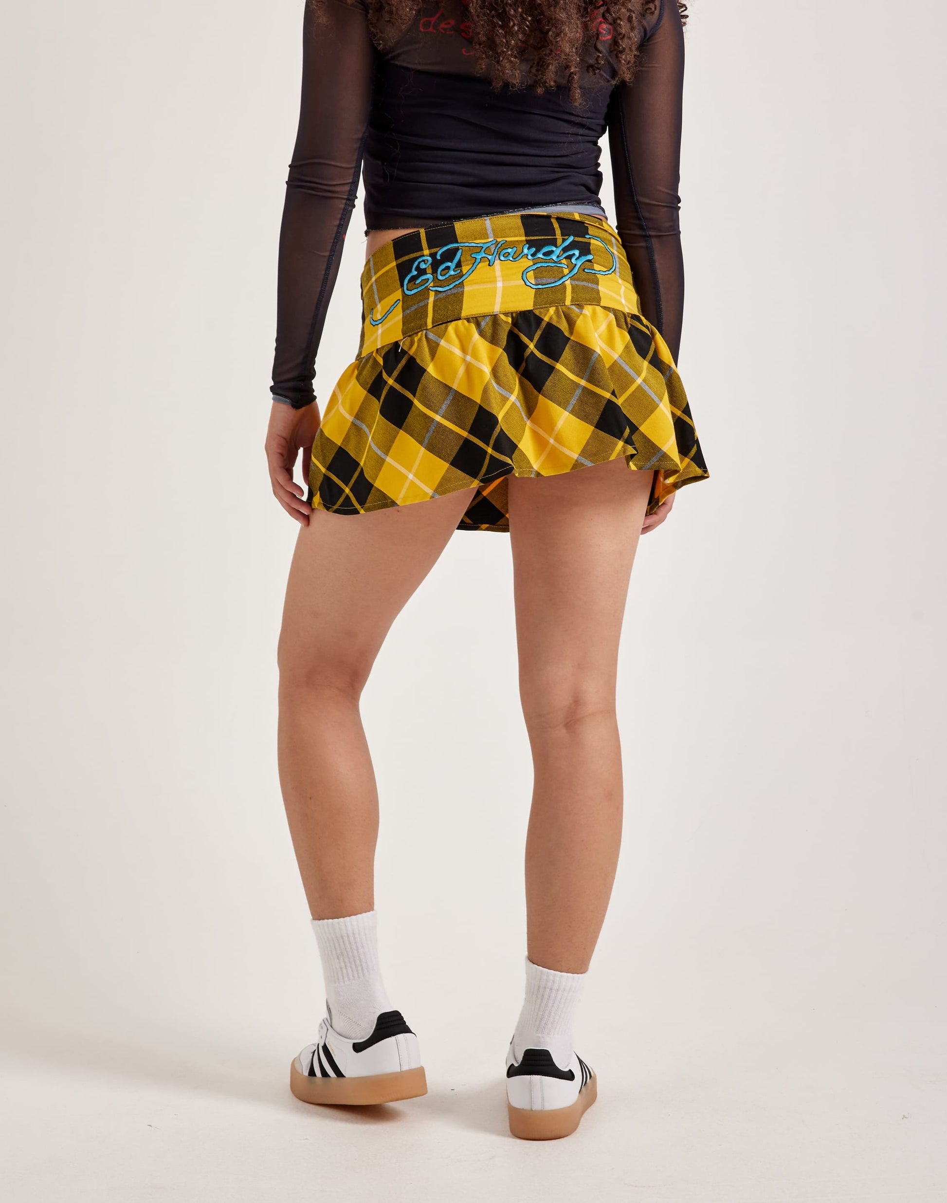 Plaid True Eagle Mini Skirt